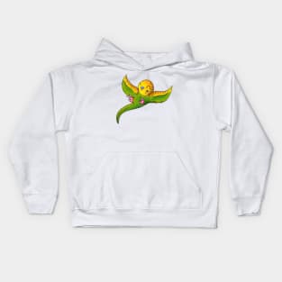 Little Green Parakeet Kids Hoodie